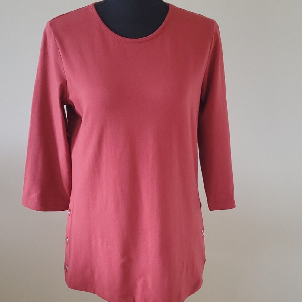 Denim and Company 3/4 sleeve round neckline